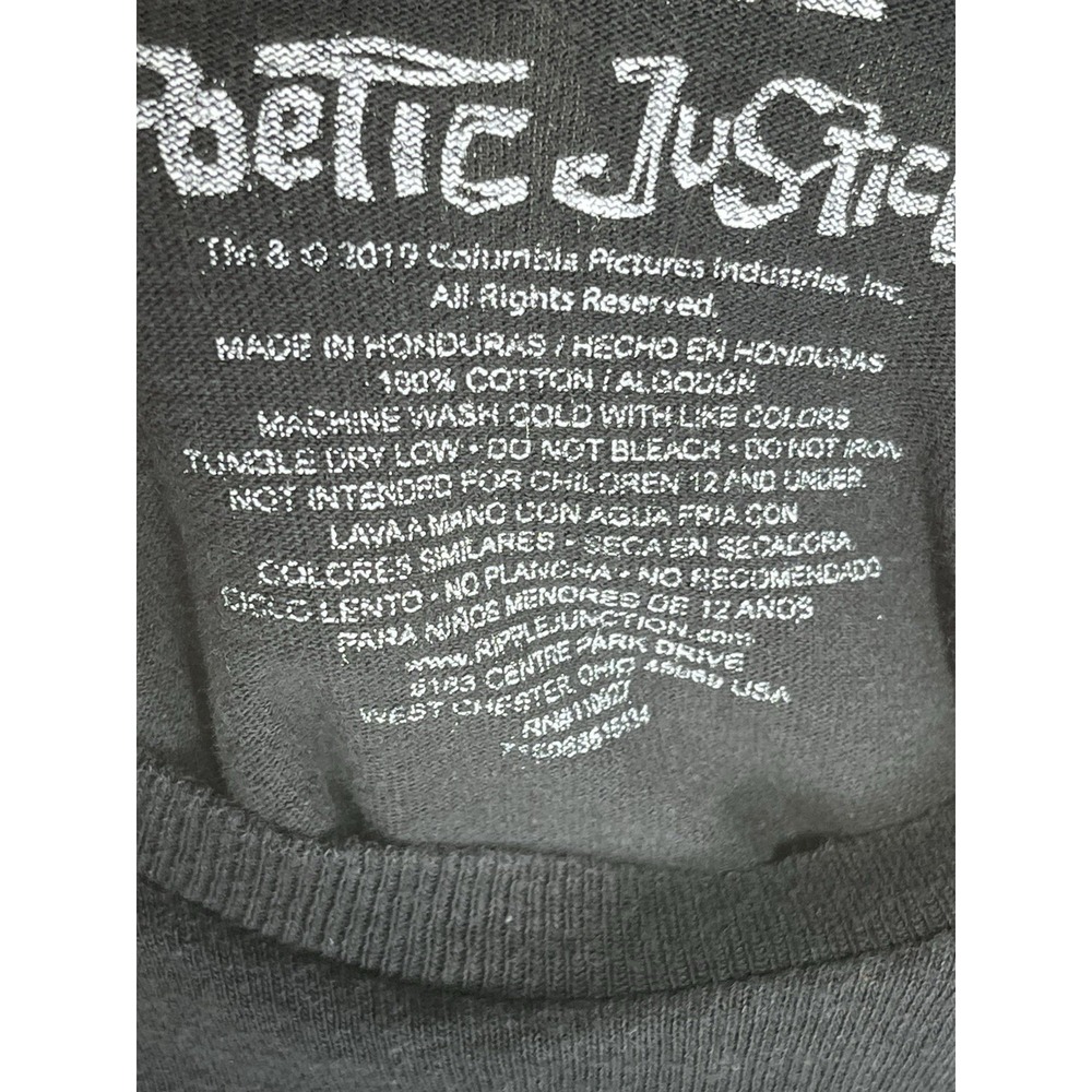Poetic Justice Tupac Shakur Mens Black Casual Rap T-Shirt 2Pac Size L Movie - Picture 5 of 7